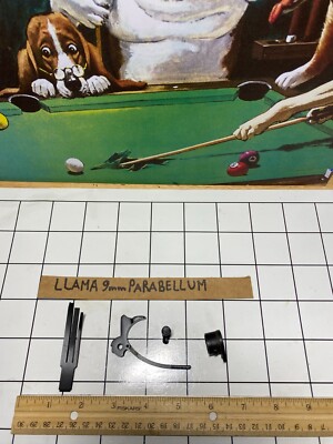 LLAMA 9MM PARABELLUM, Magazine catch, Barrel bushing,and more