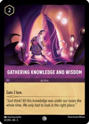 Gathering Knowledge and Wisdom - 62/204 - Common Light Play Magic the Gathering 