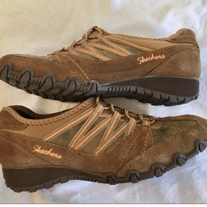 sketchers leather trainers