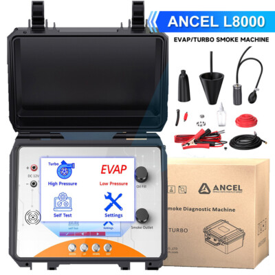 Built-in Air Pump & Color LCD Car Smoke Machine Dual Mode Diagnostic Leak Tester