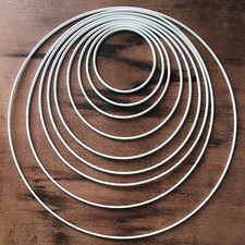 Large Metal Hoops 35–70cm – Rings for Macramé, Crochet, Wreaths & Wedding Décor