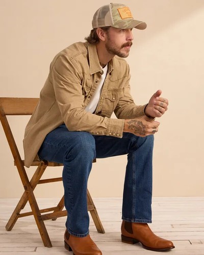 Tecovas Men's Denim Pearl Snap Cowboy Western Herren Hemd - Picture 23 of 27