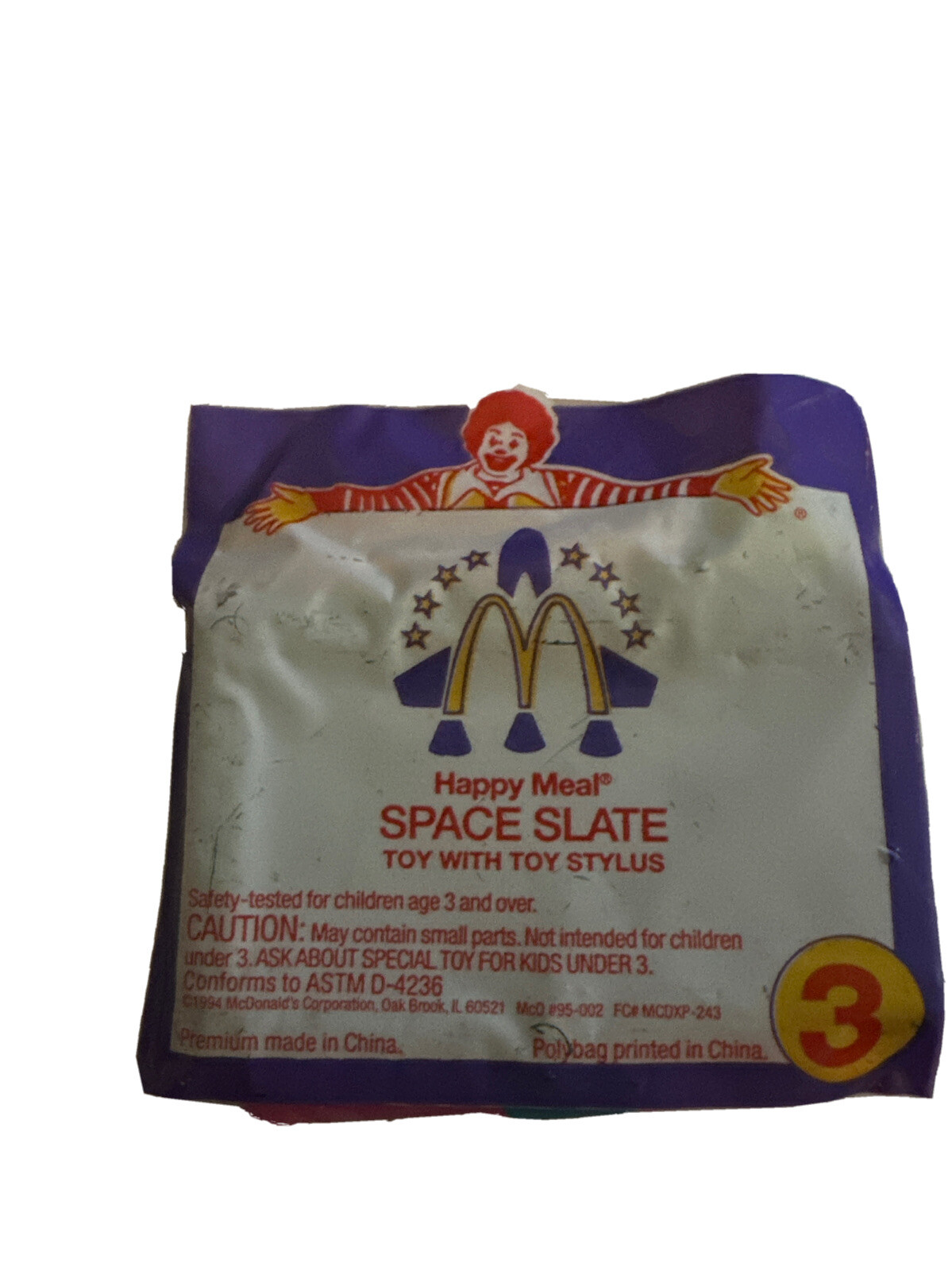 McDonald's 1995 SPACE SLATE