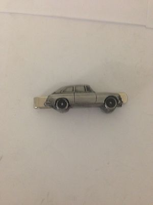MG B GT ref128 pewter effect car emblem on a Tie Clip (slide)