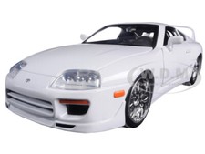 BRIAN'S TOYOTA SUPRA WHITE "FAST  FURIOUS" 1/24 DIECAST MODEL CAR JADA 97375