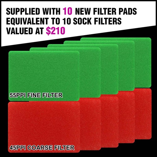 BLACK Universal Snorkel Pre Filter Cleaner 3inch 150mm x 100mm with 10 x filters - Picture 6 of 12