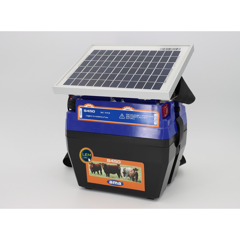 Électrificateur solaire 5W 12V pour clôture électrique mobile de berger et moutons
