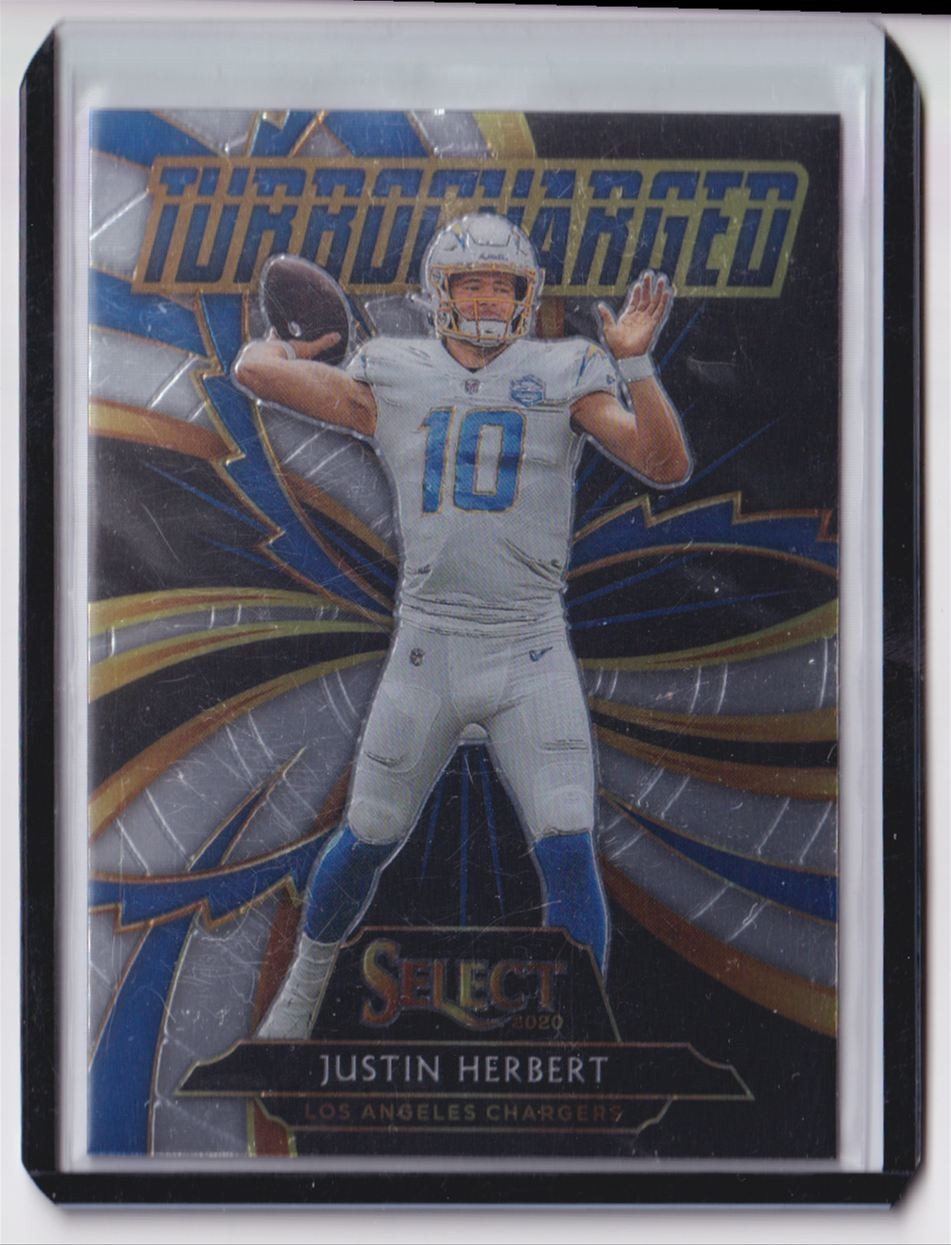 2020 Panini Select Turbocharged Justin Herbert Los Angeles Chargers #T24