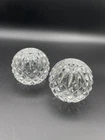 Vintage Original Waterford Cut Crystal Ball Candle Holders