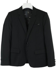 G-STAR Emo Stripe Blazer Blazer Men's MEDIUM Black Single-Breasted Stretched
