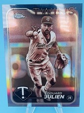 2024 Topps Chrome - Edouard Julien Sepia Refractor + Base Card #152 Twins