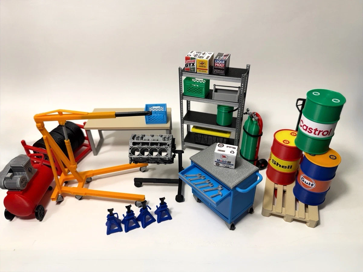 garage diorama 1 18 products for sale | eBay