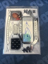 2007 Bowman Sterling Johnnie Lee Higgins Rookie Card Auto Jersey Raiders 2420. rookie card picture