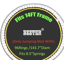 Trampoline Replacement Mat,Mat Diameter:11.97-12.56FT,Fits 14ft, 96 Rings