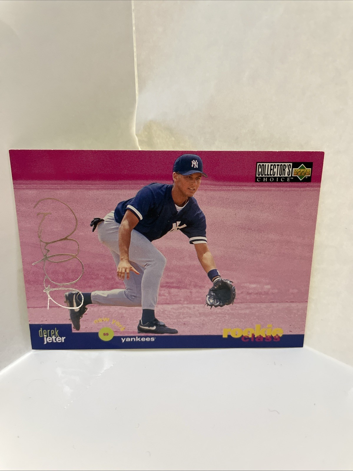 1995 Upper Deck Collector's Choice -  Derek Jeter #15 Silver Foil Signature