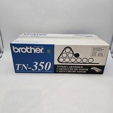 Genuine Brother TN350 Black Toner Cartridge, OEM New In Box