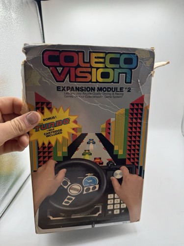 Vintage ColecoVision Expansion Module #2 Steering Wheel And Pedal - Original Box - Picture 12 of 15