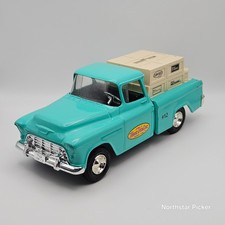 VTG ERTL 1955 Pickup Truck Bank Teal True Value Hardware GMC Licensed USA Made