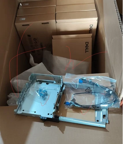 DELL QCT FCS QCS QBT QBS 1250 1255 1260 3.5" Drive Caddy ODD W/POWER SATA CABLE