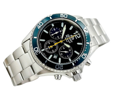 Orient Sport Mako Solar Powered Sapphire Green Dial Men's Watch RN-TX0204E