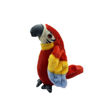 Talking Macaw Parrot Repeats What You Say, Shakes Wings Stuffed Animal Plush Toy