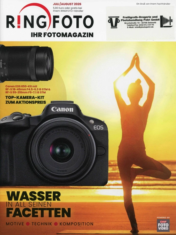 Ringfoto Magazin Juli/August 07/08 2026 Wasser in all seinen Facetten - Bild 1 von 1
