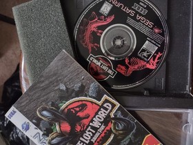 The Lost World: Jurassic Park (Sega Saturn, 1997), in box with manual and foam