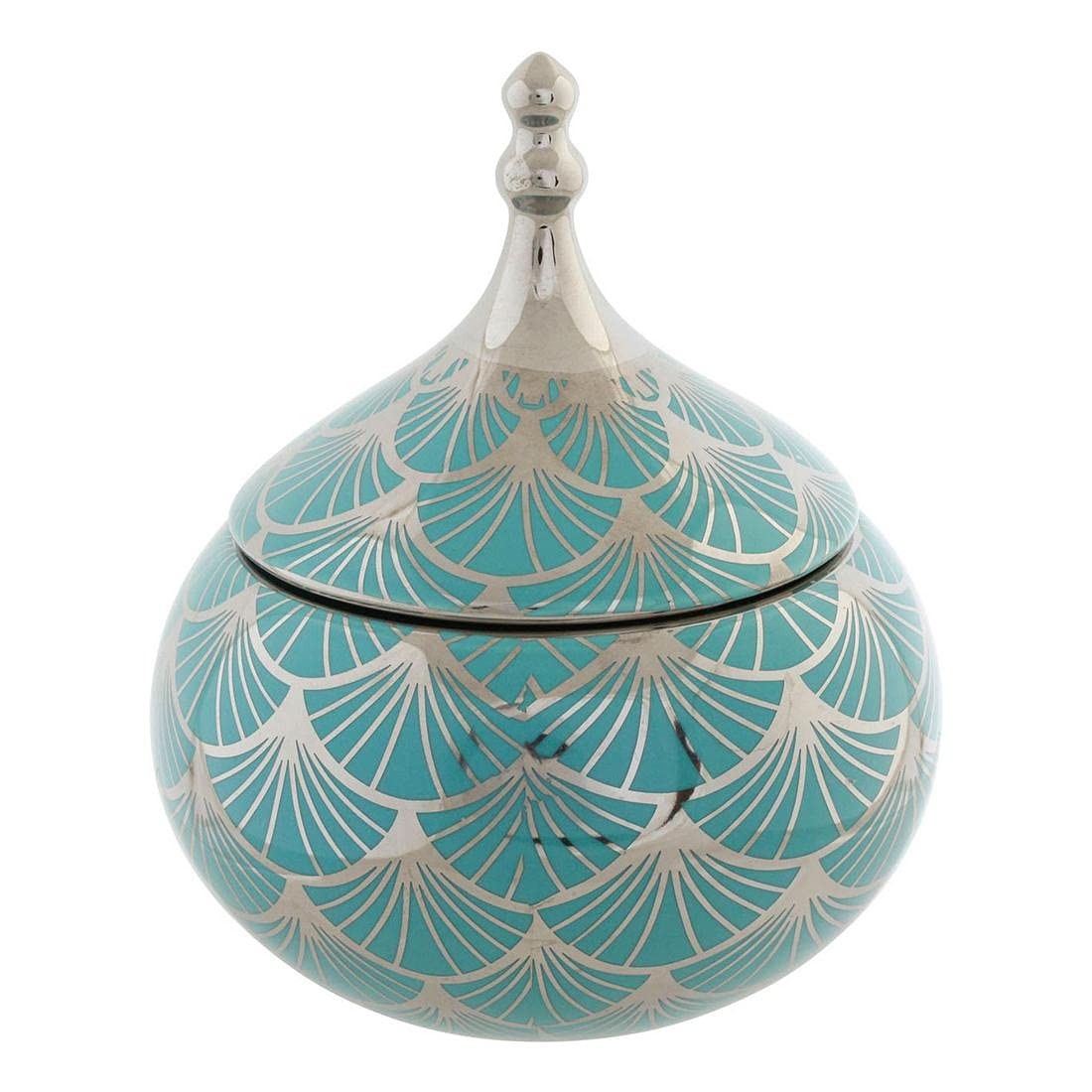 DKD Home Decor Oriental Porzellan Schmuckschatulle 14 x 14 x 17 cm Referenz 8390₽