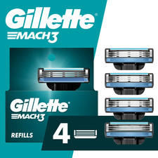 Gillette Mark3 Mens Razor blade Refillables 4...