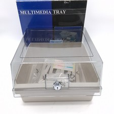 Vintage Garrard Multimedia Locking Tray N6122GAR Storage Case W/Keys NOS In Box