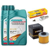 ZüNdkerze Inspektion Set ÖLfilter 2L ÖL FüR Kymco K-XCT 300 Kxct D8 XCT 2013-17