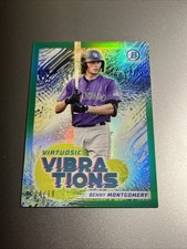 2022 Bowman Chrome Benny Montgomery Green Refractor Virtuosic Vibrations /99