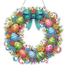 DIY Diamond Art Painting Wreath Kits  Special Shaped Rhinestone Hanging Or