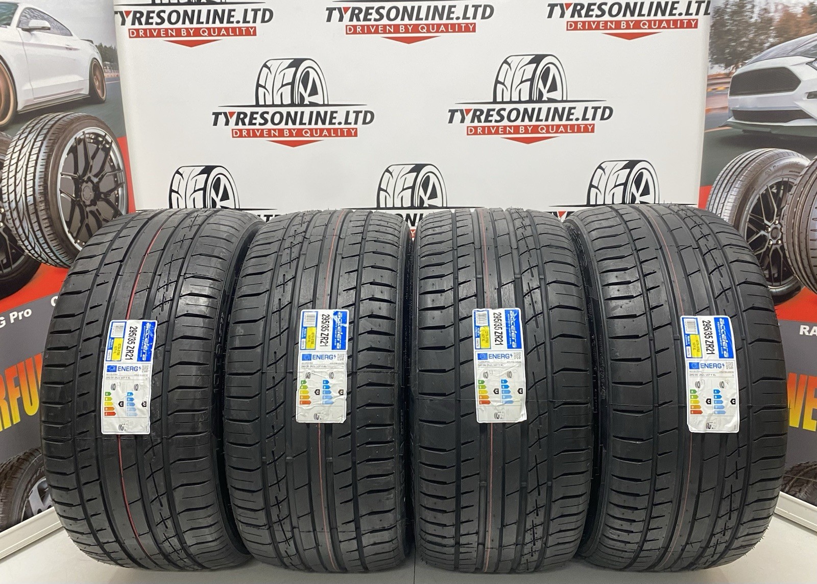 4 X 295 35 21 ACCELERA IOTA ST68 XL 107Y XL 295/35ZR21 BRAND NEW 2953521 TYRES