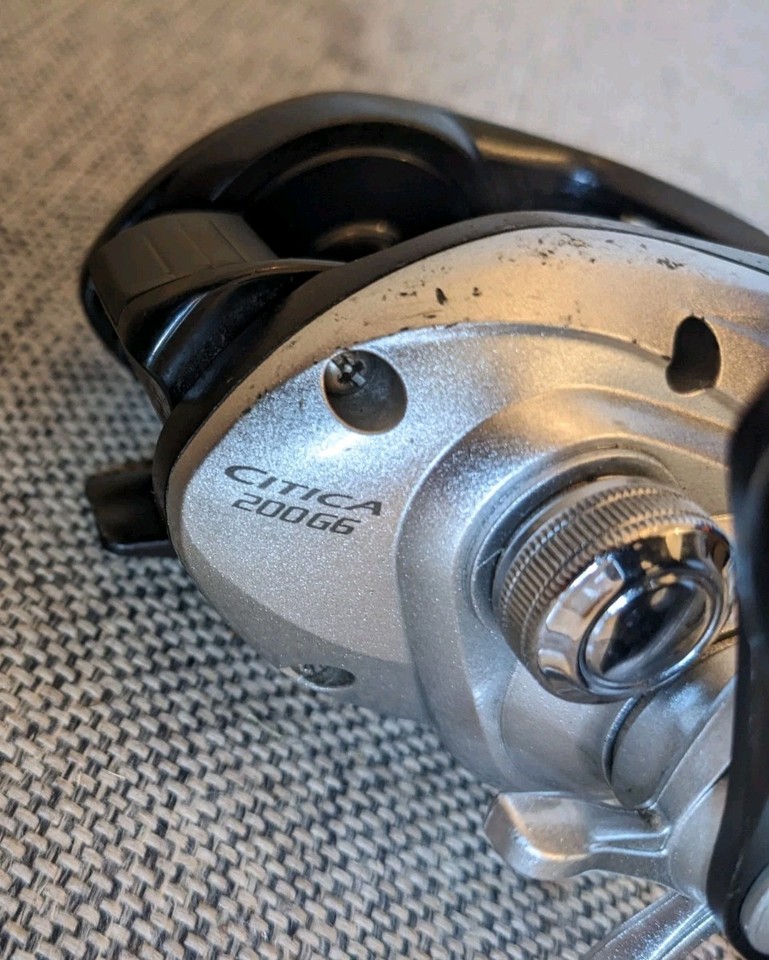 Moulinet Shimano Citica 200E Baitcast - Pour Pêche Au Leurre (bass), Droitier, Occasion Bon état