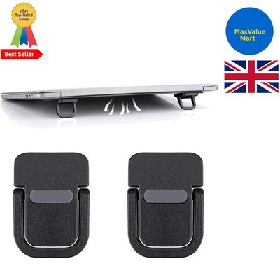 2 Stück Tragbare Tastatur Erhöhung, Selbstklebender Mini Laptop Ständer Unsichtbare Compu...