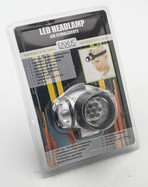 Eaxus Led Headlamp / Stirnlampe Taschenlampe Campinglampe Kopflampe Lampe-image