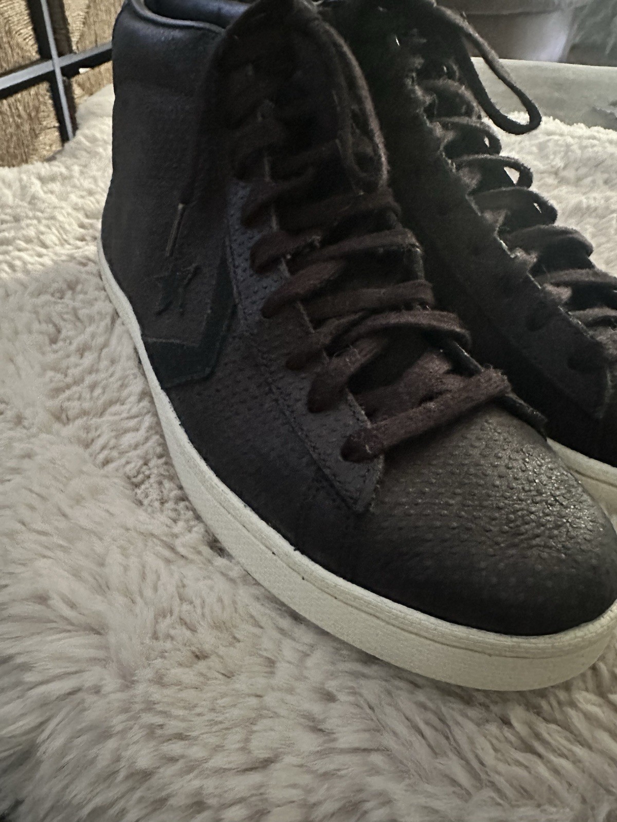 Men’s Converse Pro Leather 76 Mid Black Size 11 image 6