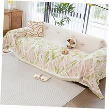 Floral Couch Cover Blanket, Botanical Couch Blankets Cover, Sofa 71" 150" Pink