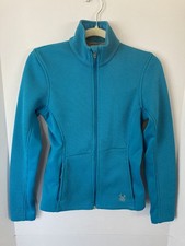Women  s Spyder Core Sweater Jacket Teal Full Zip Outdoor Activewear - Size Small