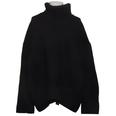 H&M, Rollkragenpullover, Größe: S, Schwarz, Elasthan/Mohair/Polyester/Wolle #KMl