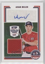 2022 Panini USA Baseball Stars & Stripes Signatures /349 Aidan Miller Auto s7f