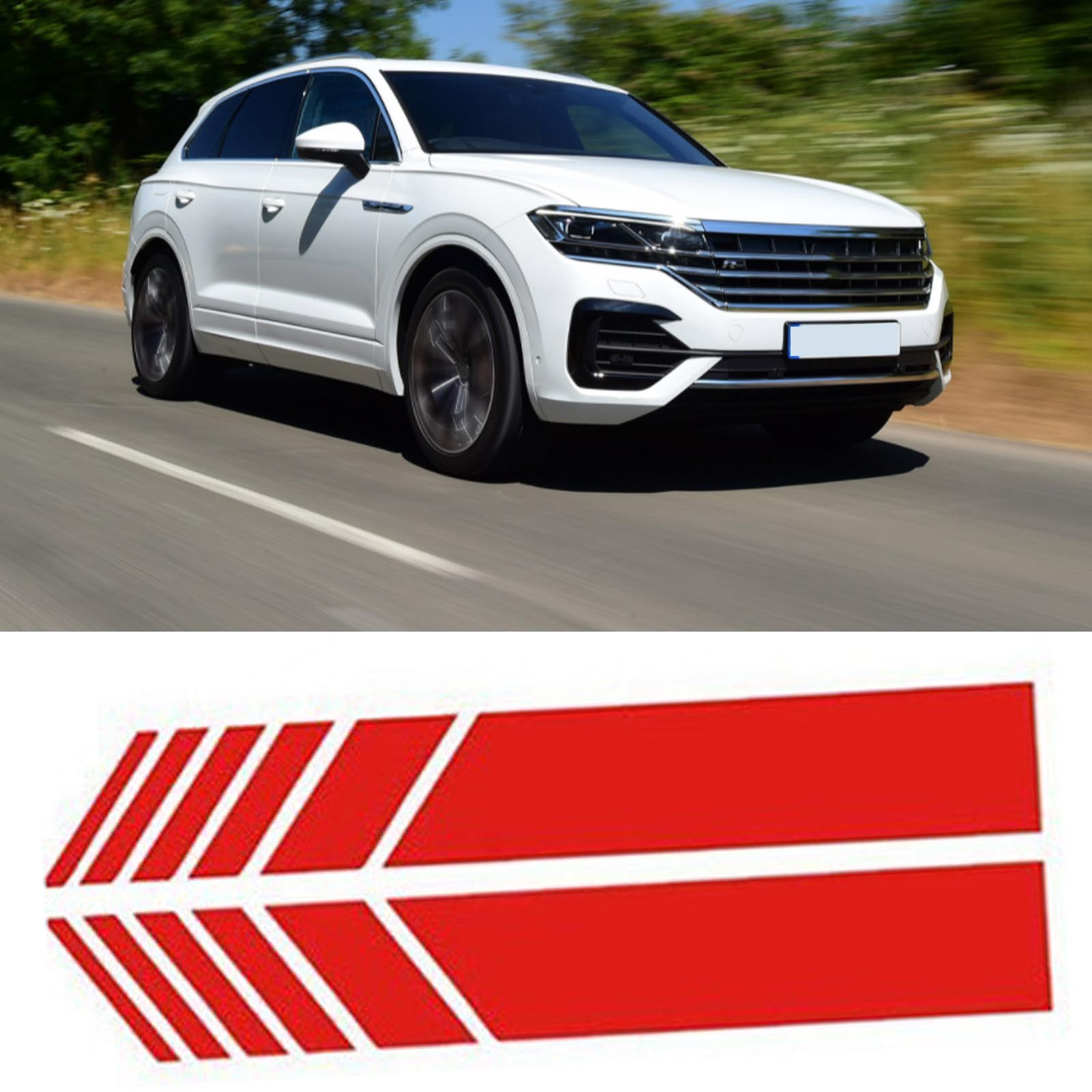 Hot For 2Pcs Rearview Mirror Stickers Safety Simple Reflective Stickers For