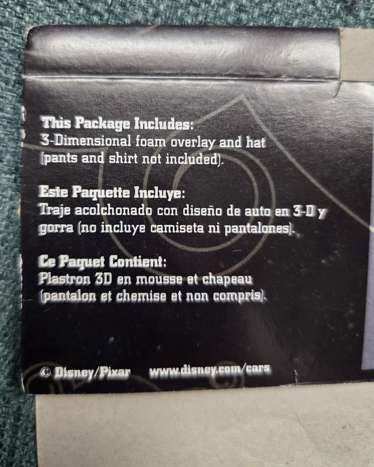 Disney Pixar Cars2 2011 Deluxe Niño Tow Mater Disfraz 3D Espuma Superposición Talla 4-6 Foto 2 de 4