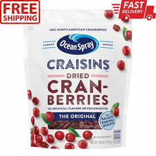 Ocean Spray Craisins Dried Cranberries Original 48 Ounce 3 Pound (Pack of 1).