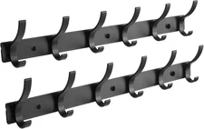 2 Pack Coat Rack Wall Mount, Coat Hooks Wall Mount, Wall Hooks for Hanging, Hat 