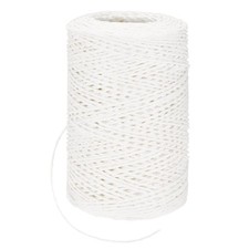 131 Yards 1.5mm Raffia Yarn Paper Ribbon Round String for DIY White 