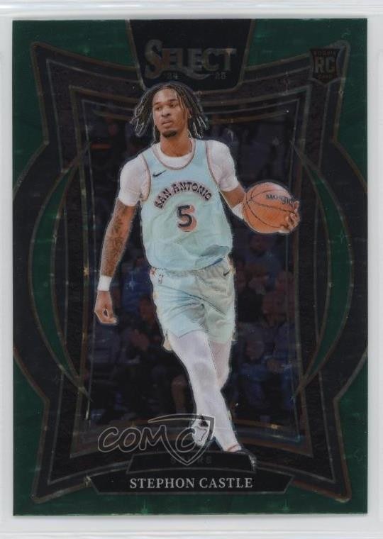 2024-25 Panini Select Concourse Green Stars Prizm Stephon Castle #72 0x5i