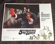 5 Fingers of Death 1973 Vintage Lobby Card #8 Shaw Brothers Martial Arts