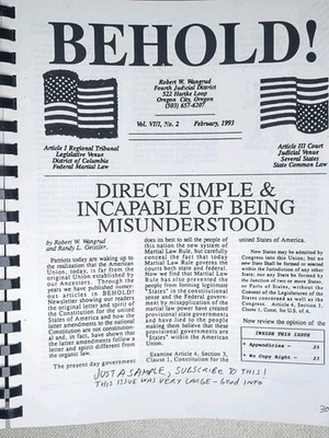 Patriot Original 1st Ed Conspiracy Survival Politics Religion Spiral Book Vtg 93